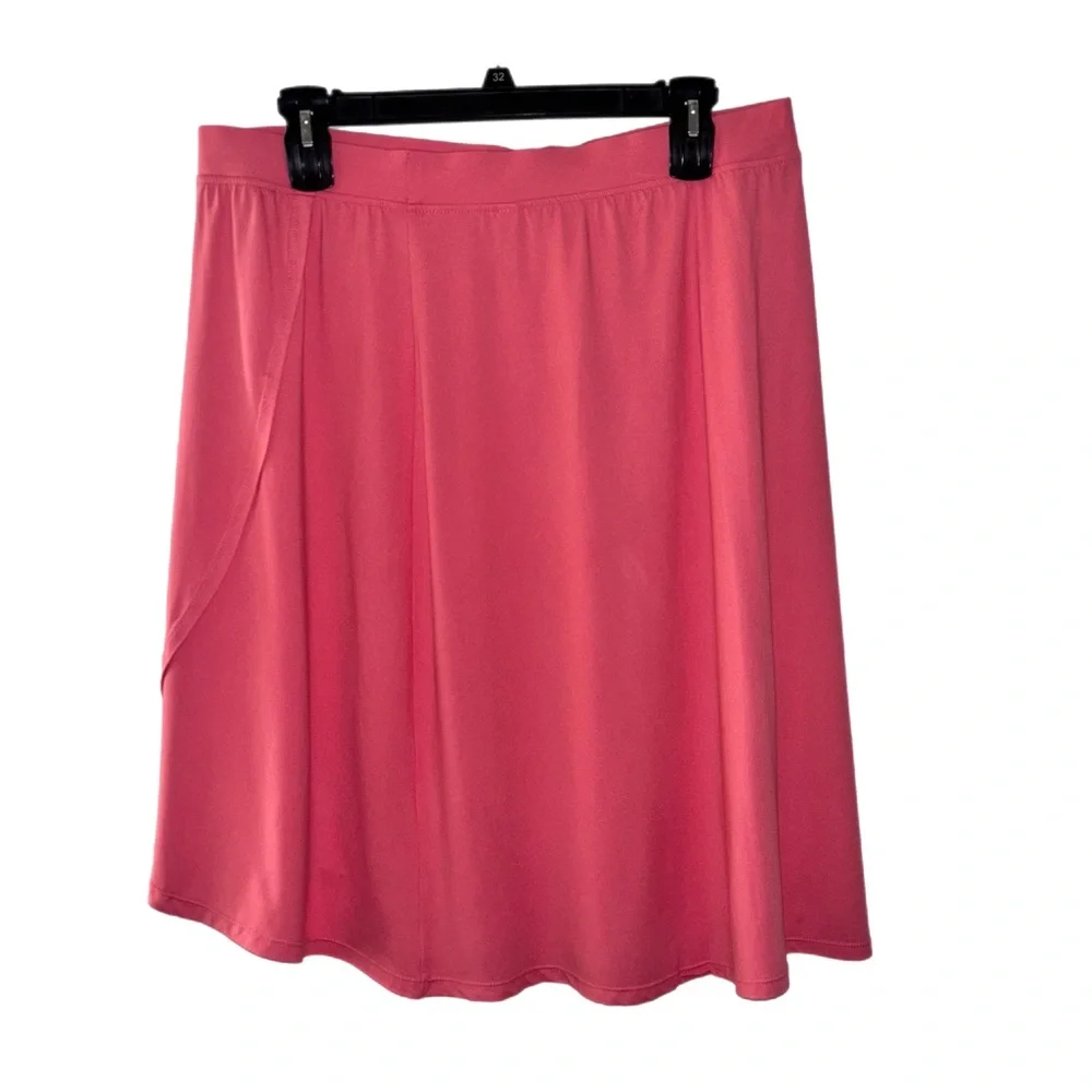 Cuddl Duds Chic Coral Women's Midi Skirt NWOT - Picture 3 of 8